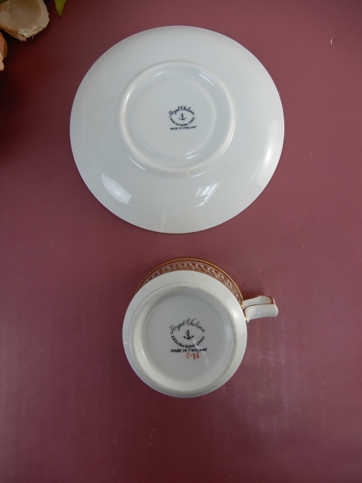 Vintage Royal Chelsea Cathedral Pattern England Cup & Saucer