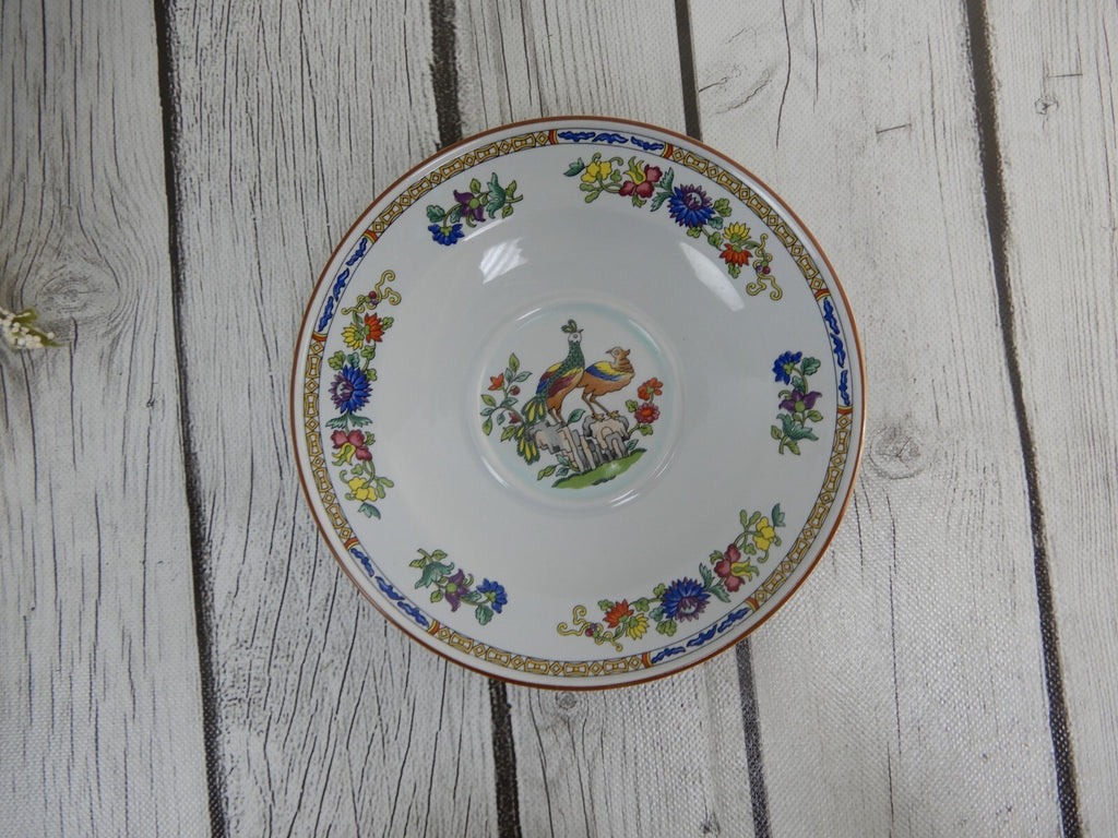 Vintage Peacock by Spode Tea Cup & Saucer W156