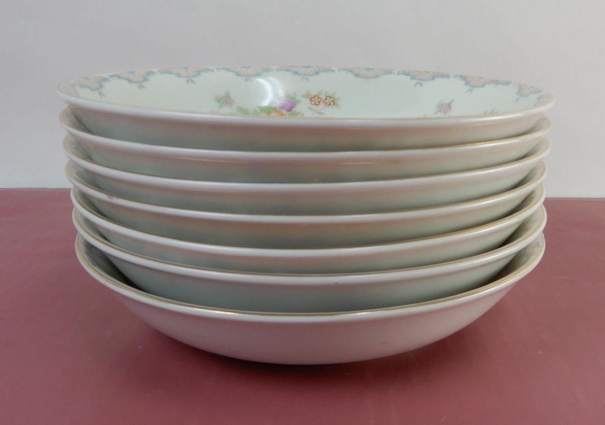 Vintage Set of 7 "Mayfair China" Made in Japan Soup Bowls
