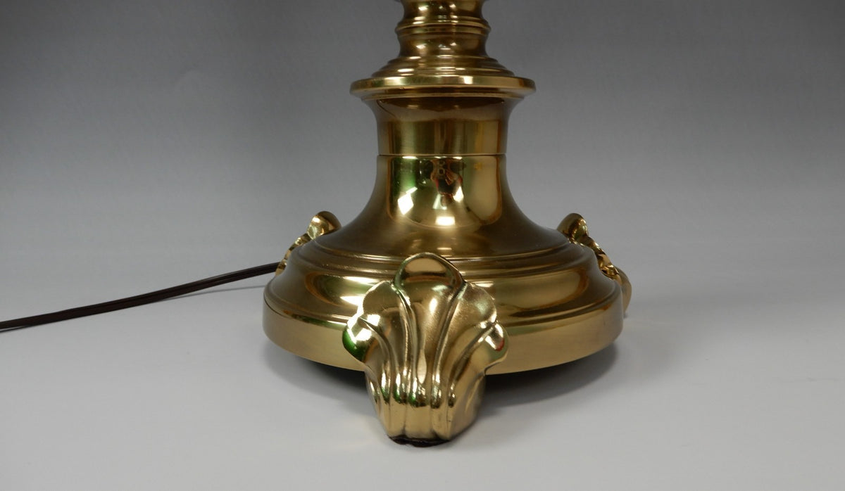 Vintage Stiffel Brass Candlestick Table Lamp 29-1/2" Tall