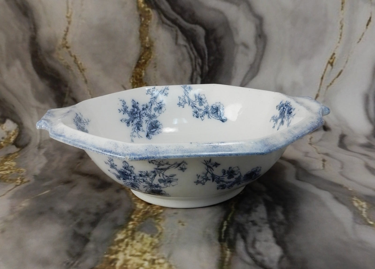 Antique WH Grindley Transferware Ironstone Wash Basin Bowl "Doreen Pattern"