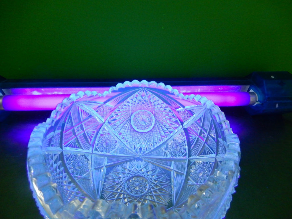 Antique American Brilliant ABP Heavy Crystal Cut Glass 7-1/2" Bowl