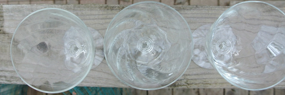 Set of 5 Crystal Waverly by HEISEY Wine Glasses