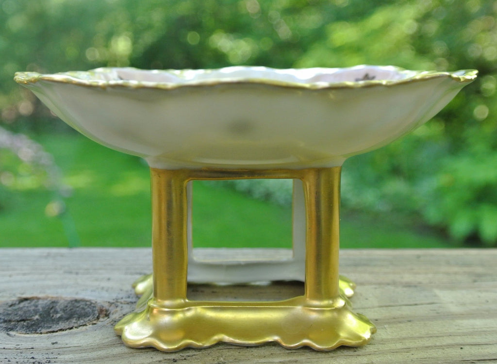 Vintage MZ Austria Bone China Art -Deco Trinket Dish