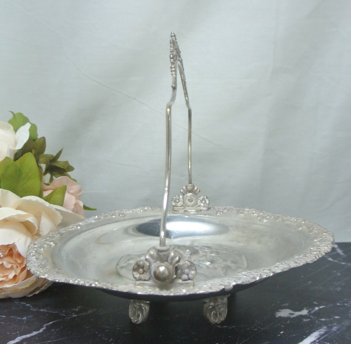 Vintage Aurora Warranted Established 1869 Brides Basket