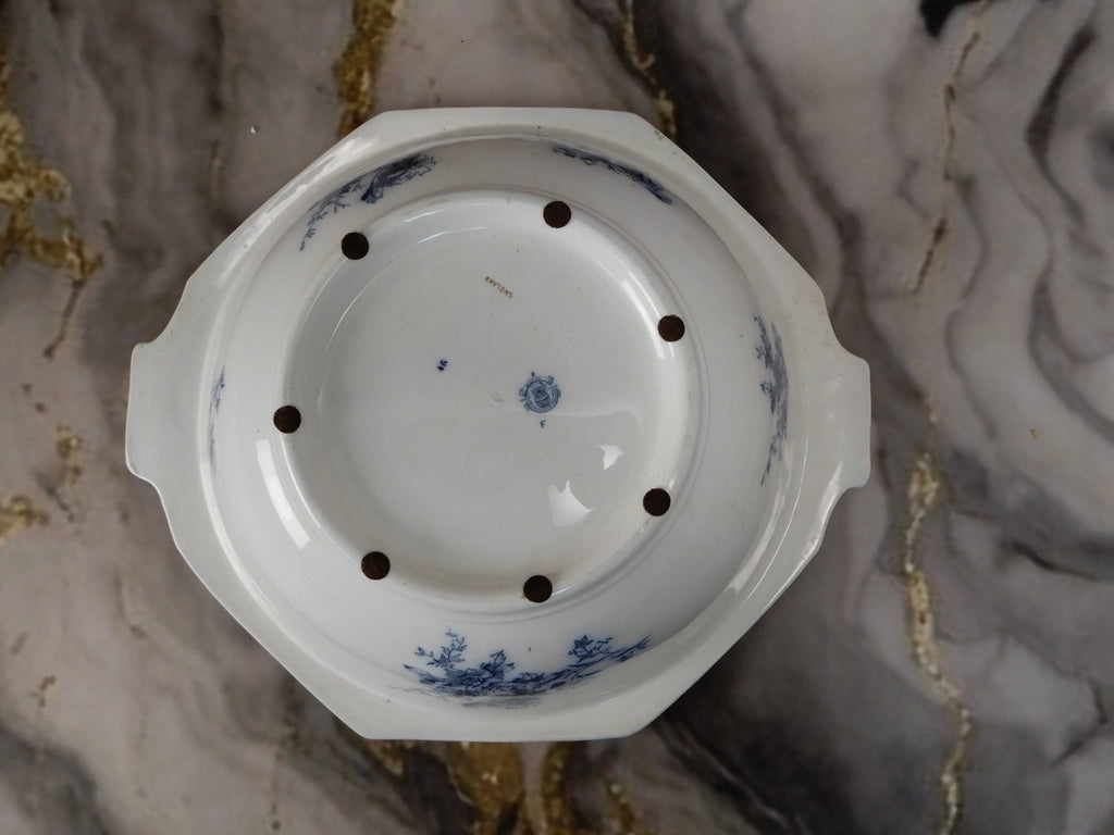 Antique WH Grindley Transferware Ironstone Wash Basin Bowl "Doreen Pattern"