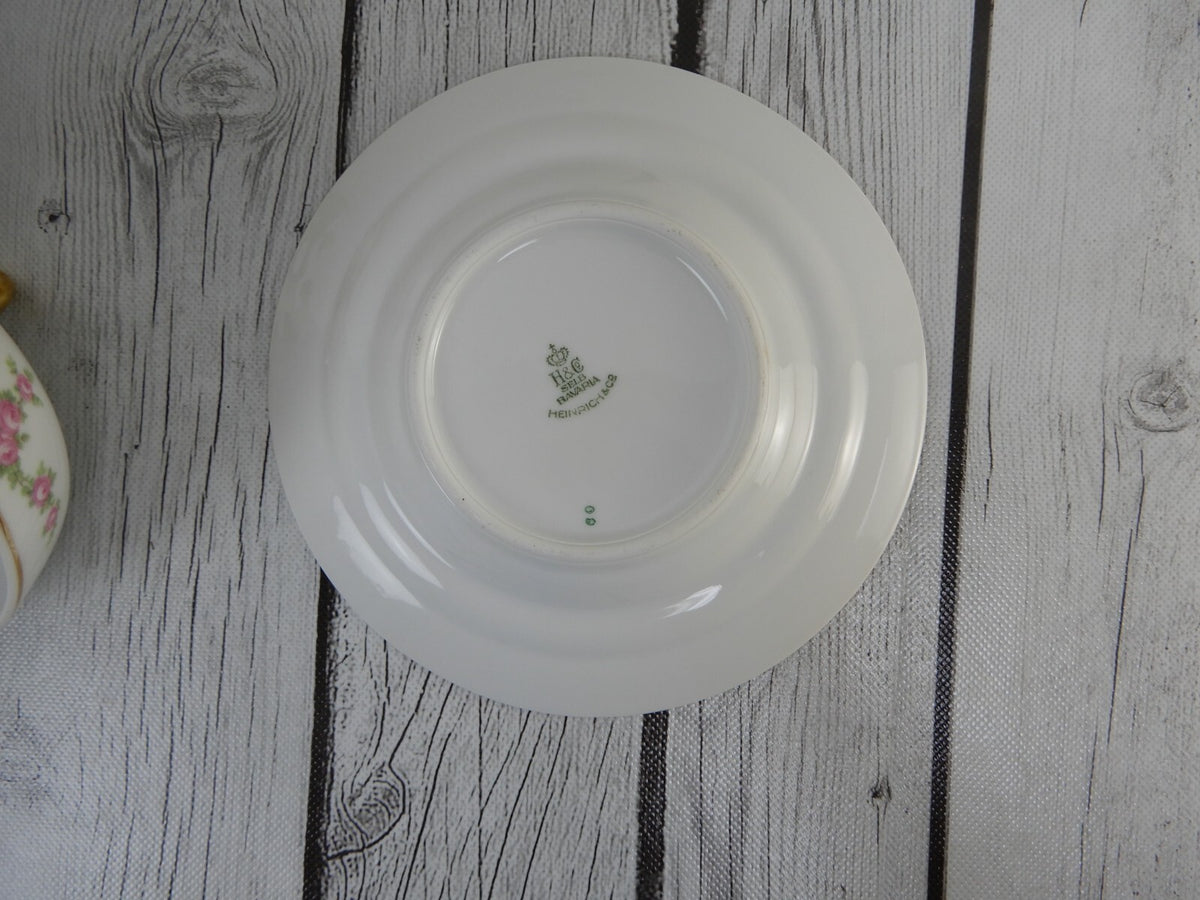 Vintage Heinrich H&Co Bavaria "Rosalinda" Round Covered Butter Dish