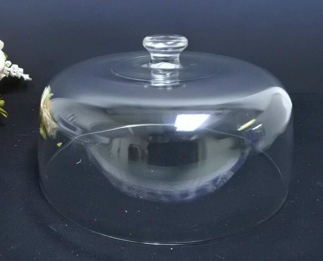 Multiuse Glass Server Punch Bowl,Chip and Dip Bowl, Cake Stand