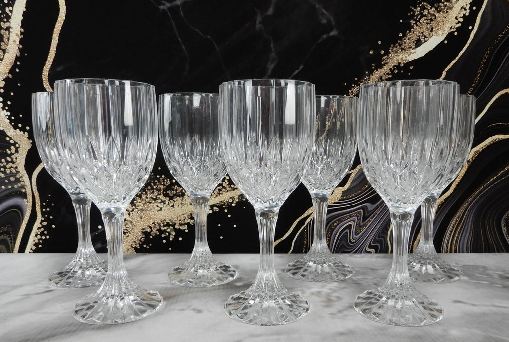 Set 7 Cristal D'Arques - Durand Bretagne Wine Glass - 6 1/2" Hold 6oz