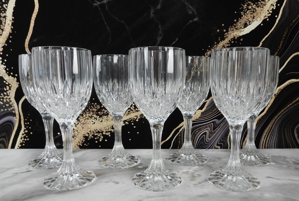 Set 7 Cristal D'Arques - Durand Bretagne Wine Glass - 6 1/2" Hold 6oz