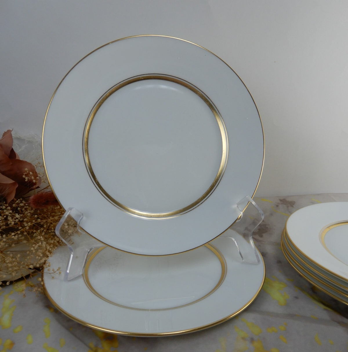 Vintage Oxford by Lenox USA Andover  Bone China. Set of 6 Salad Plates