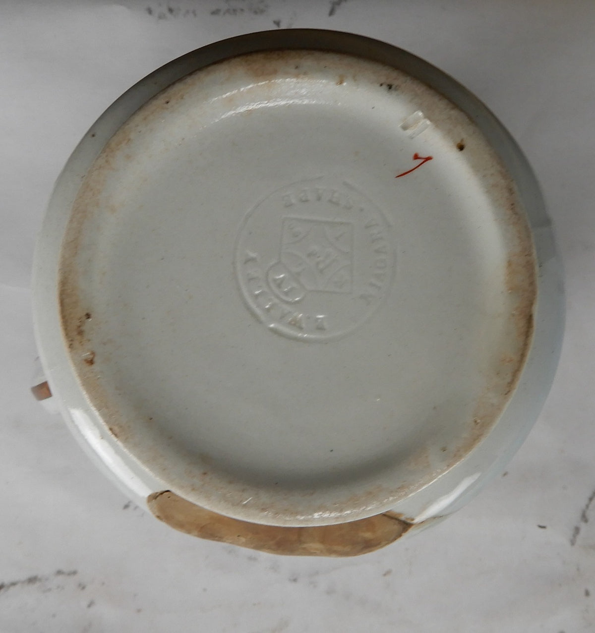 1856 Edward Walley Niagara Shape Flow Blue,Leaves & Berries Ironstone Creamer