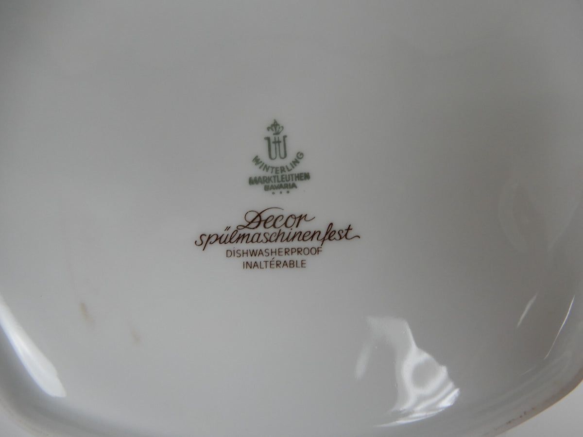 Winterling Marktleuthen Bavaria Decor Spülmaschinenfest Platter, Lidded Bowl