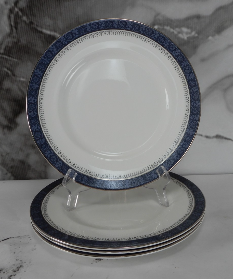 Vintage Royal Doulton Sherbrooke H. 5009 Pattern~Set of 4 Dinner Plates