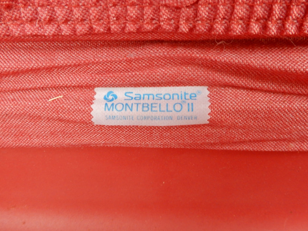 Vtge Samsonite Monte Bello II Suitcase Luggage Pink Hard Shell Travel 24" No Key