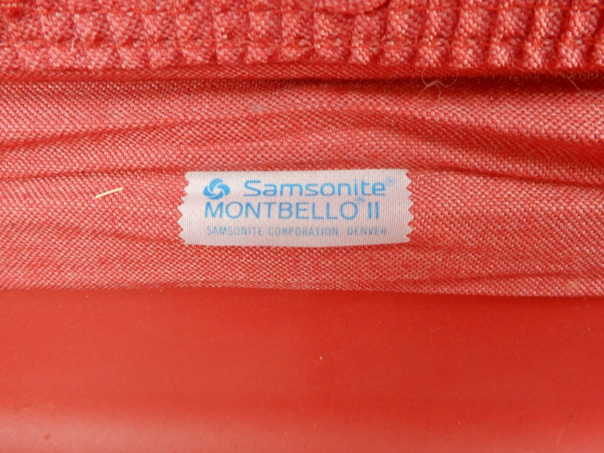 Vtge Samsonite Monte Bello II Suitcase Luggage Pink Hard Shell Travel 24" No Key