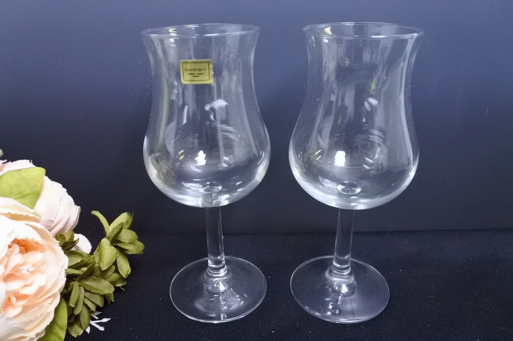 3 Luminarc Grand Vin Wine Glasses, French Crystal, 13oz (Set)
