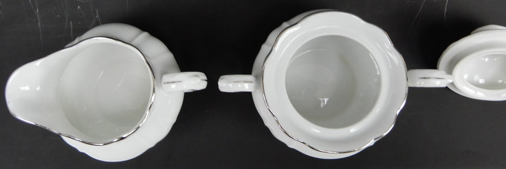 Vintage Fine Bohemian China Czechoslovakia "Contesa"~ Sugar Bowl & Creamer