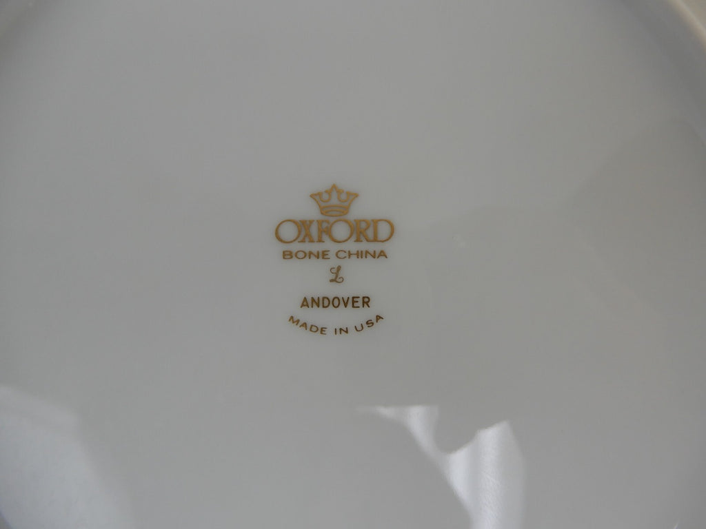 Vintage Oxford by Lenox USA Andover  Bone China. Set of 6 Salad Plates