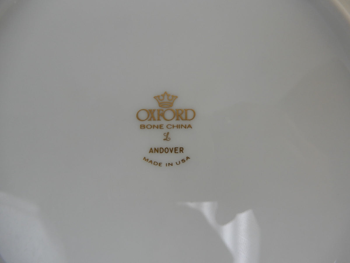 Vintage Oxford by Lenox USA Andover  Bone China. Set of 6 Salad Plates