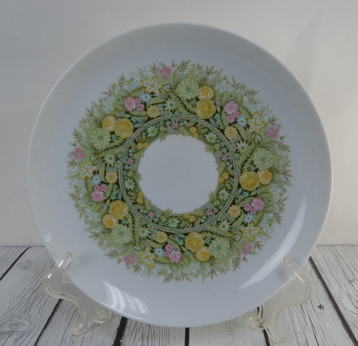 Noritake Younger Image "BIMINI" 6923 Pattern Chop Plate,Round Bowl