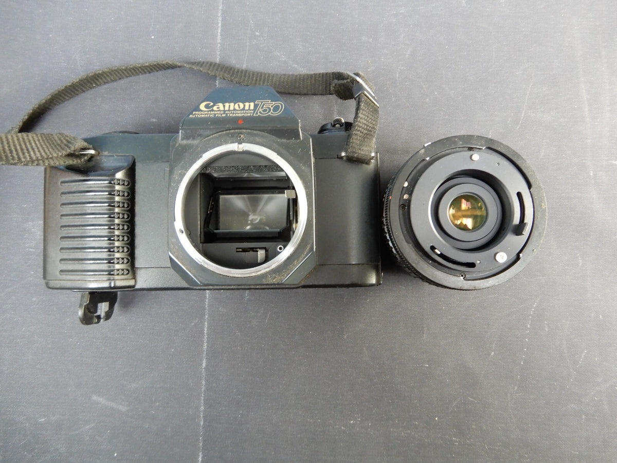 Canon T50 35mm SLR Film Camera FOR PARTS OR REPAIR AS IS
