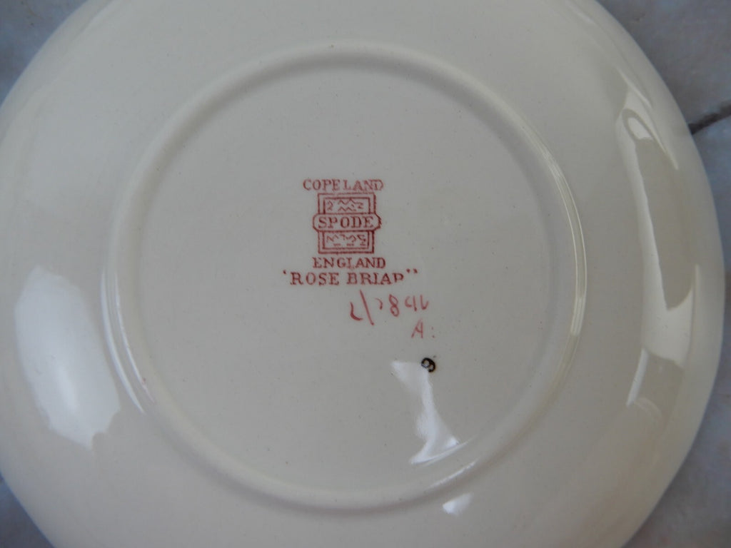 Vintage Copeland Spode "Rose Briar" Set of 5 Cup and Saucers Made In England