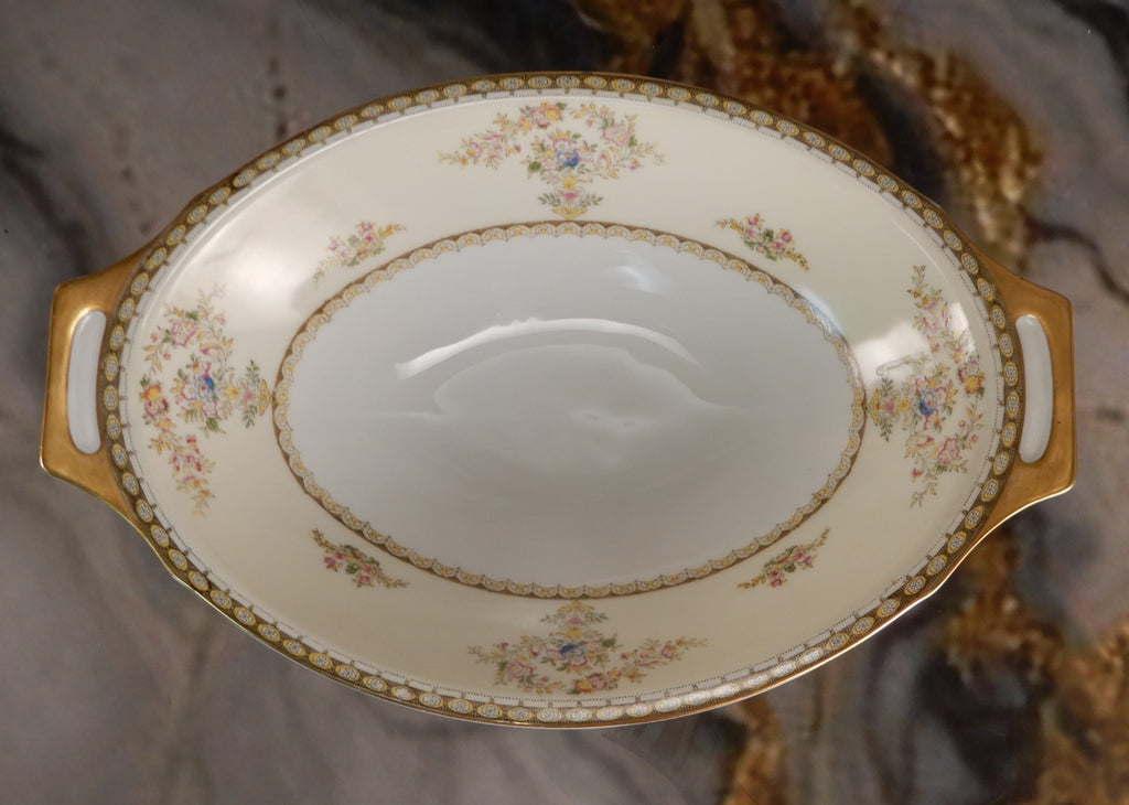 Vintage Royal Embassy China "Fresno" Lidded bowl and Oval Serving  Bowl
