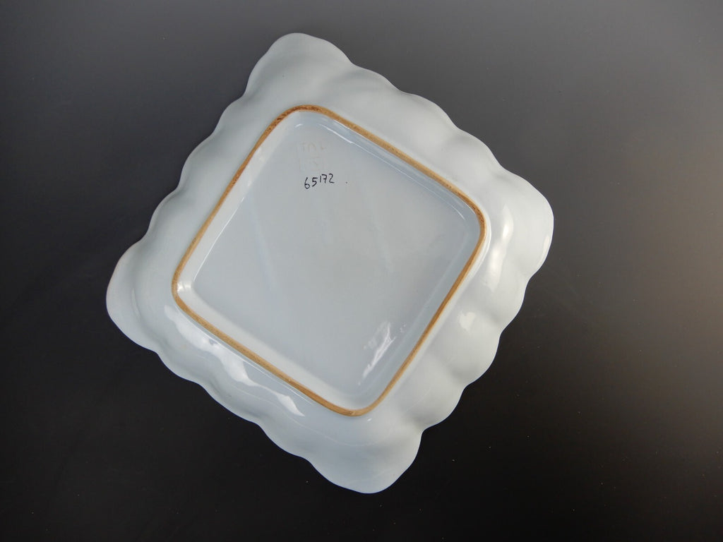 Vintage Majolica Italy PV Ceramic Chip and Dip Tray