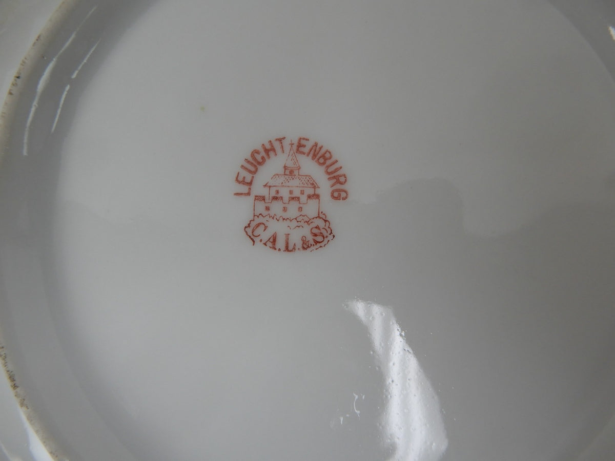 Leuchtenburg C.A.L &S Germany Porcelain with Roses Decorative 10-1/4" Bowl