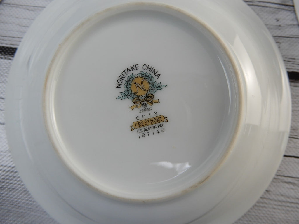 Six (6) Dessert Bowls Noritake China 6013 Crestmont Japan 5-/2"