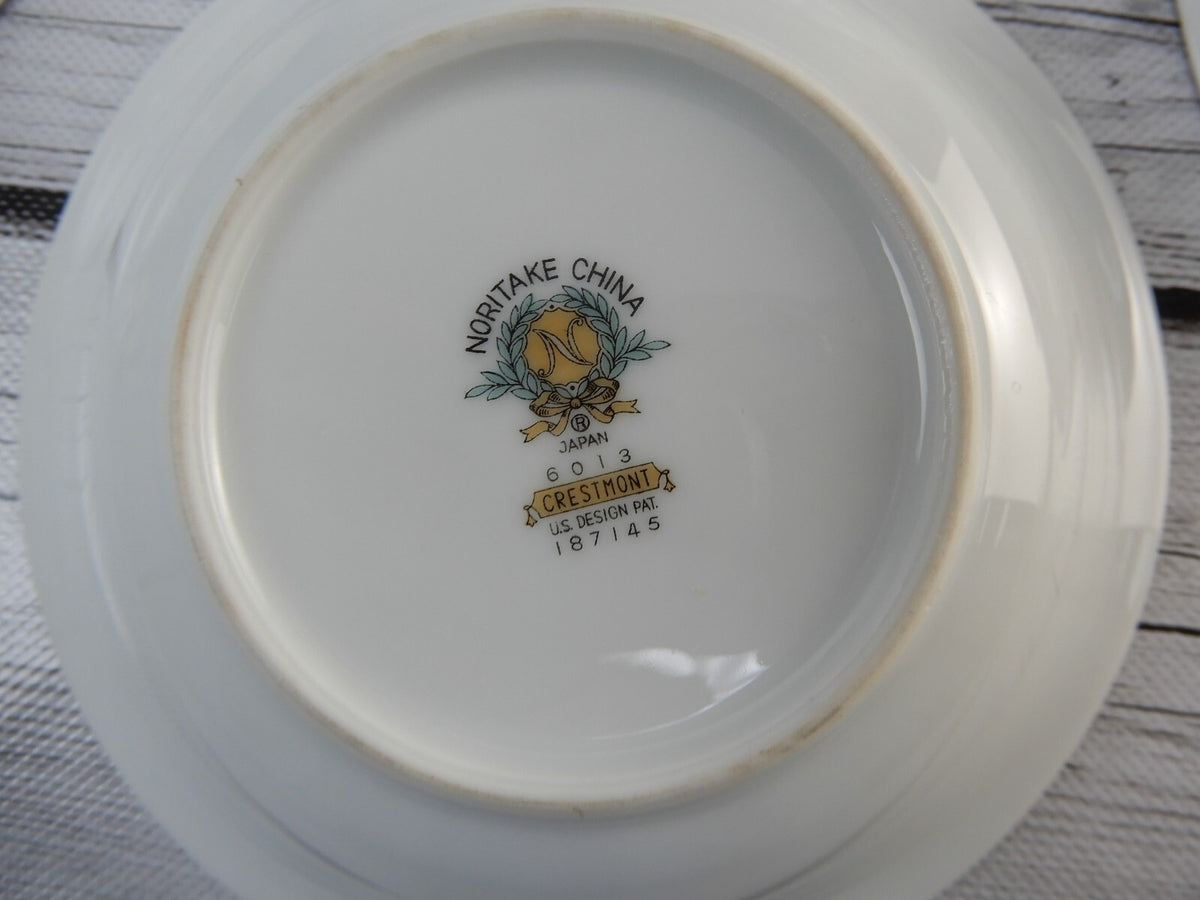 Six (6) Dessert Bowls Noritake China 6013 Crestmont Japan 5-/2"