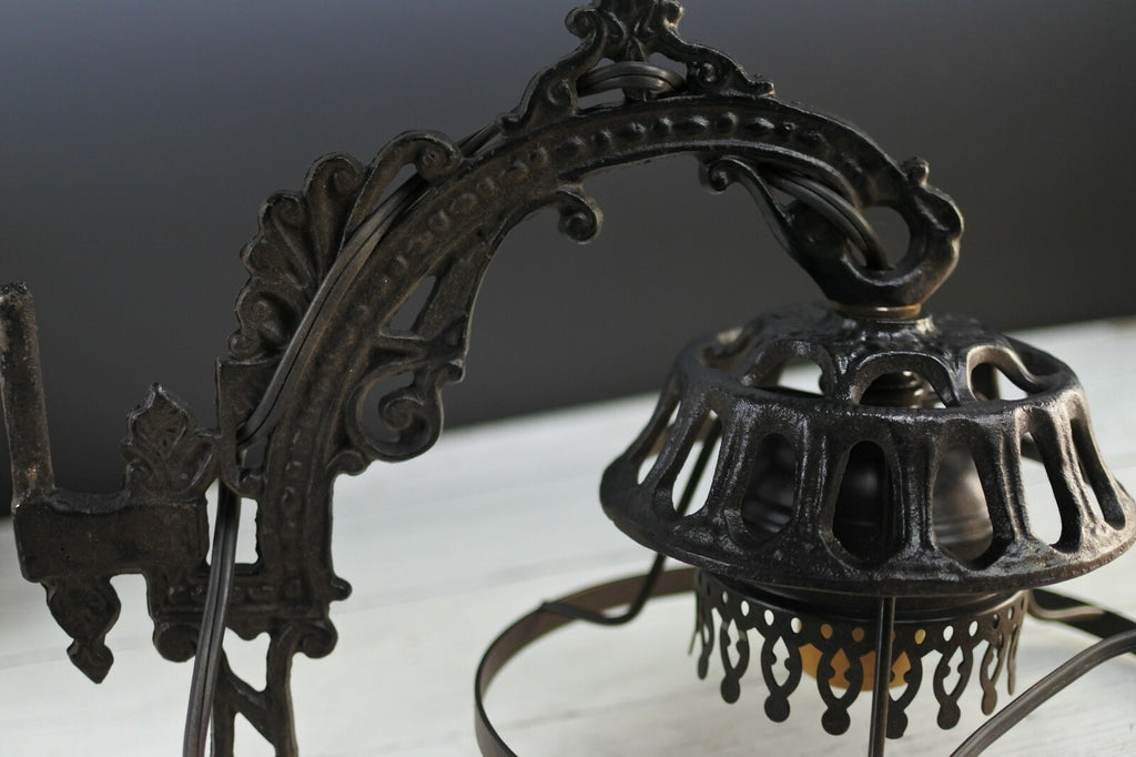 Vintage Indoor Cast Iron Wall Mount Light Fixture *Sold As Is*
