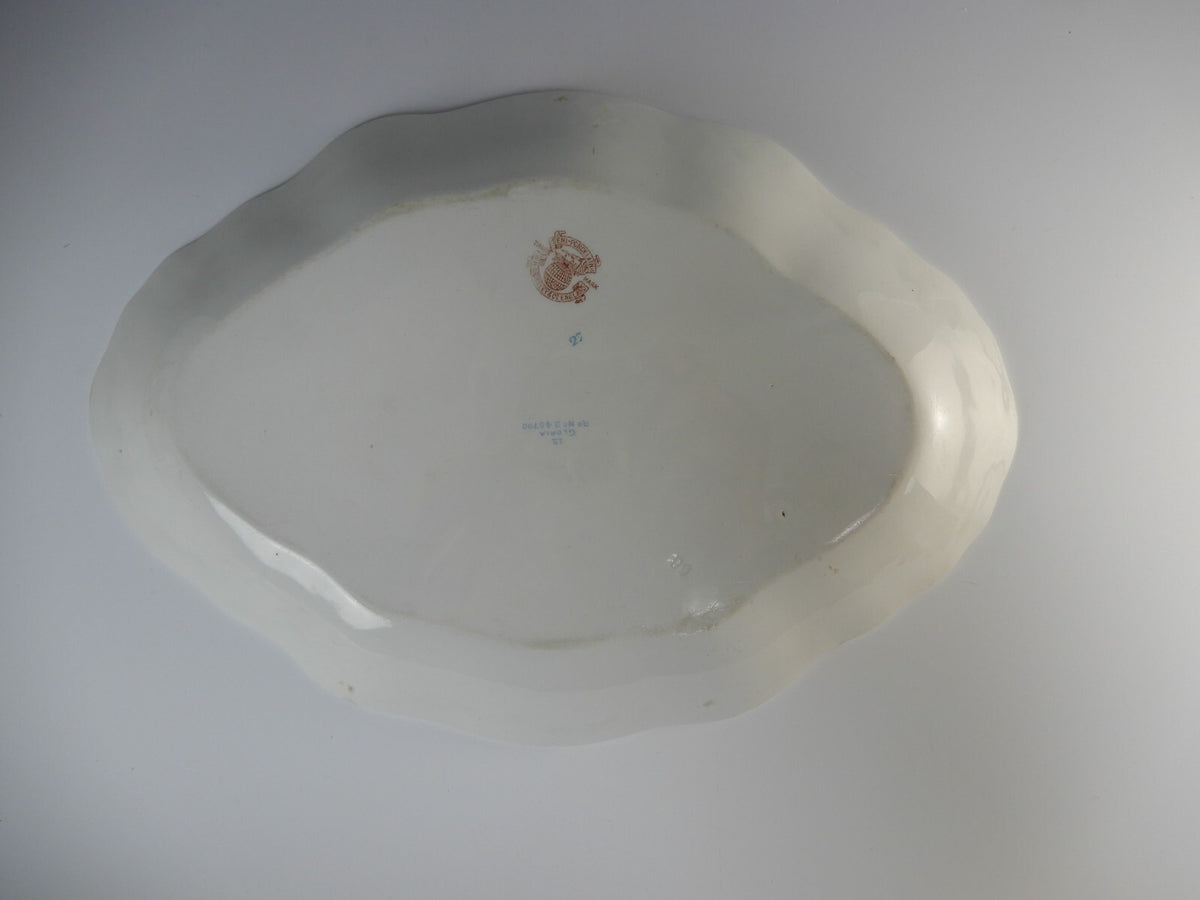 Antique W.H Grindley & Co. England Gloria pattern 14" Platter Made in England