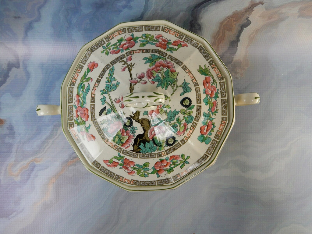 Vintage Myott ,son & Co.Round Covered 12 Sided Serving Bowl