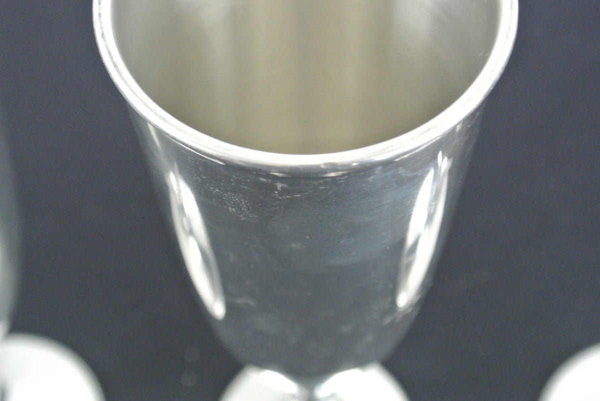 Set of 4 Selangor Pewter Goblets Glasses Sovereign Collection