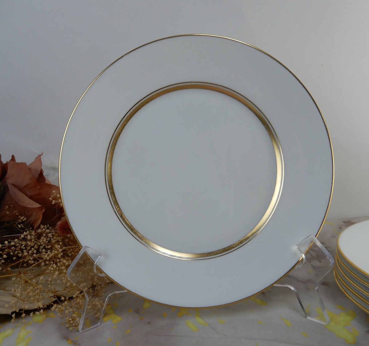 Vintage Oxford by Lenox USA Andover  Bone China. Set of 6 Salad Plates