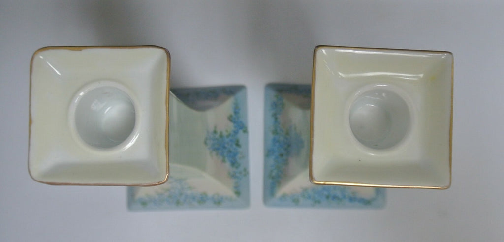 Oscar&Edgar Gutherz(O. &. E. G)Royal Austria Hand Painted Candle Holders 8-3/4"