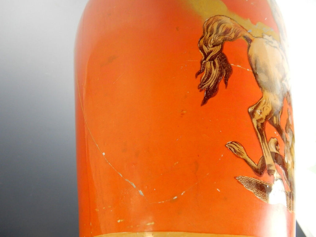 Vintage Furnival Ironstone Pottery Pitcher with Lion Fighter