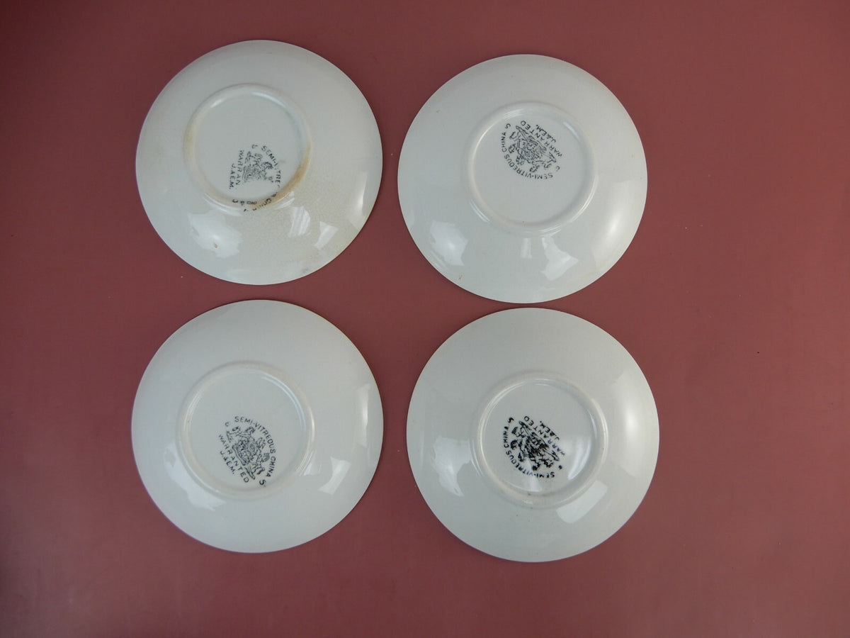 Antique J. & E. Mayer Set of 5 Cups,4 Saucers,5 Dessert Plates