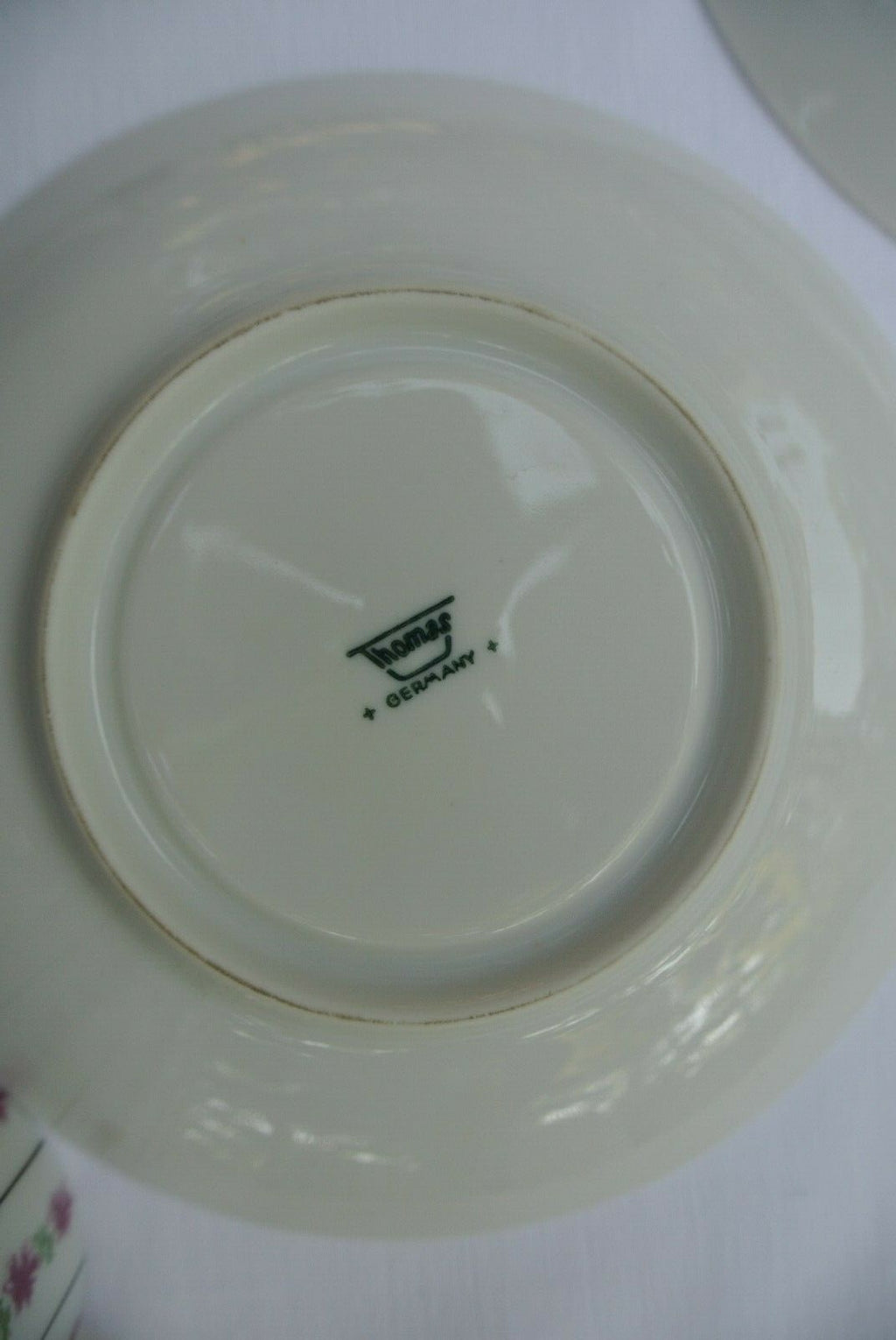 Thomas Germany Mid Century  Coffee Pot and 4 Cups and Saucers White Porcelain