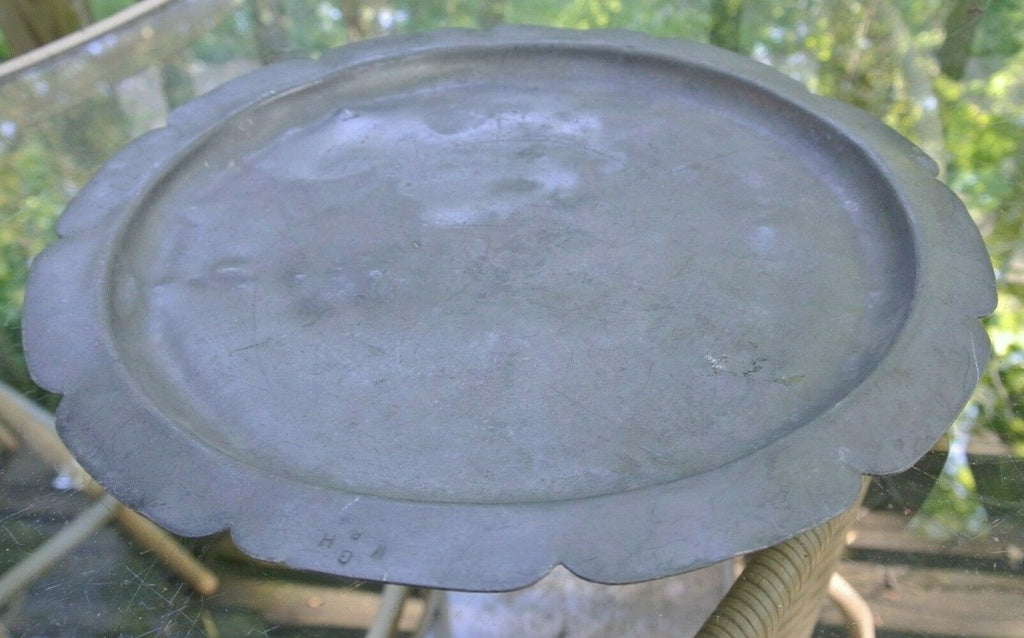 Antique Pewter Plate Marked London 11" Diameter