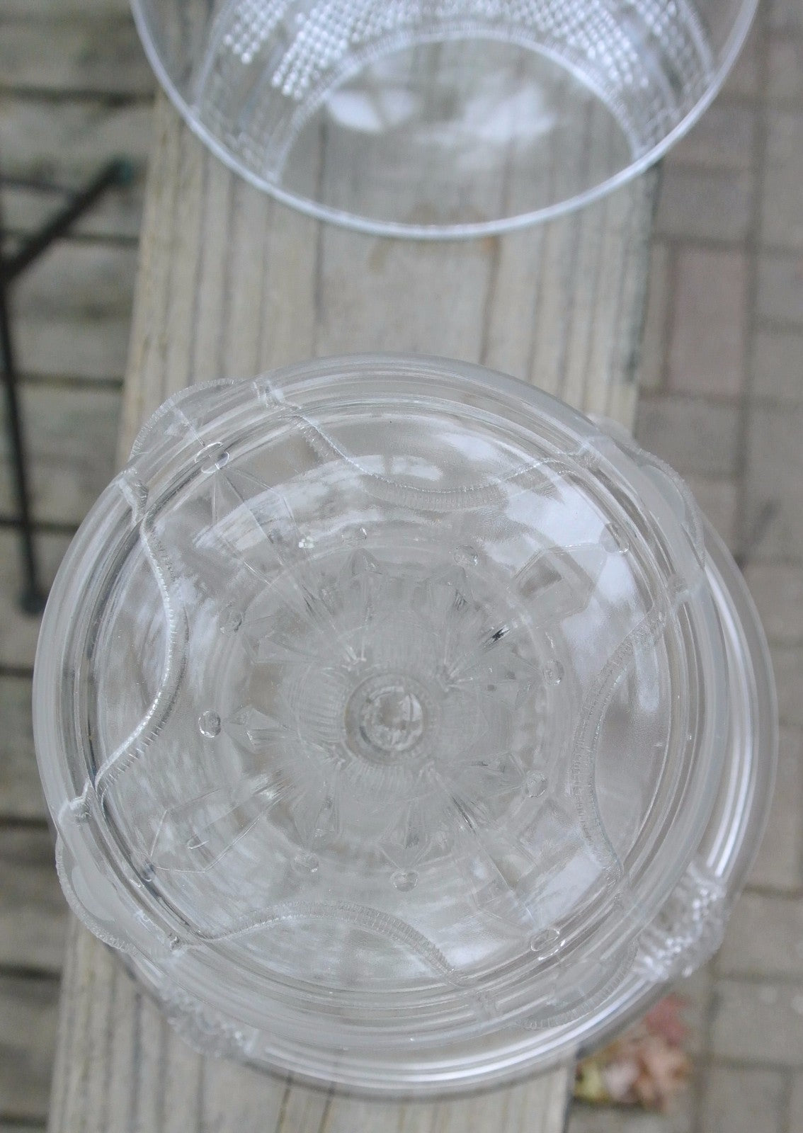Curtain Tie Back Lidded Compote Early American Pattern Glass Adams & Co
