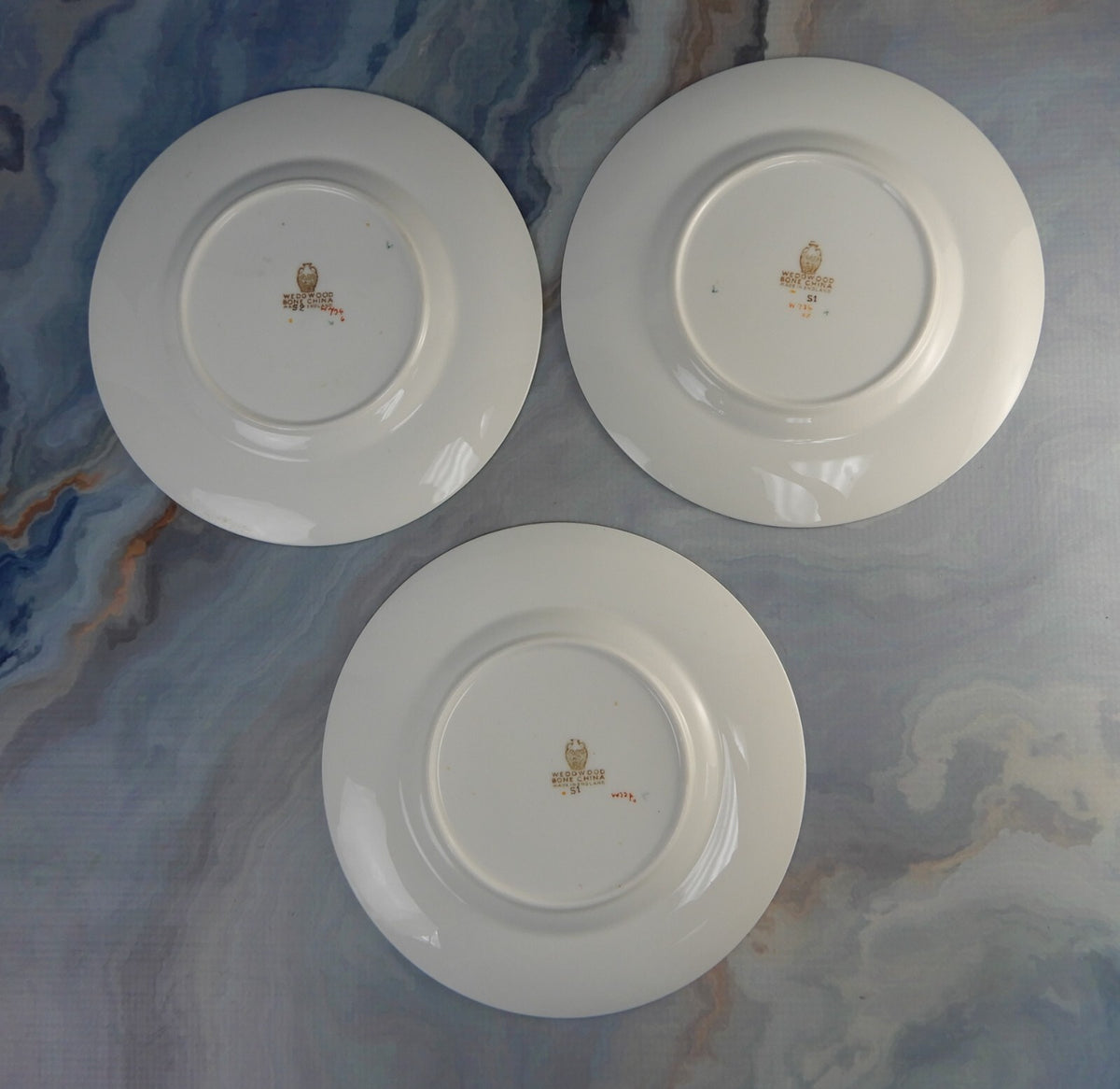Wedgwood "Shah" w734  Set of 3 Salads Plates Made in England