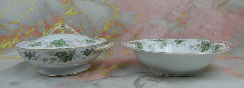 Vintage Noritake "Daphne" Vegetable Serving Bowl &Covered Vegetable Serving Bowl