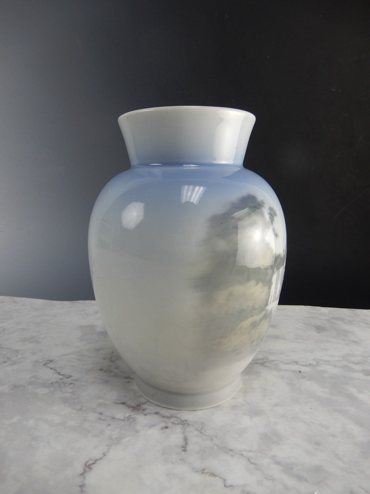 Royal Copenhagen Art Nouveau~  6-1/2" Vase with Marselisborg Castle
