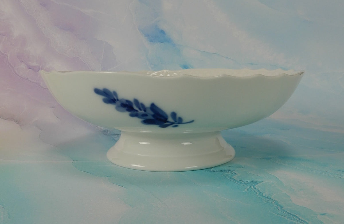 Royal Copenhagen "Blue Flower" Compote 10 1532 Short Porcelain Pedestal Bowl