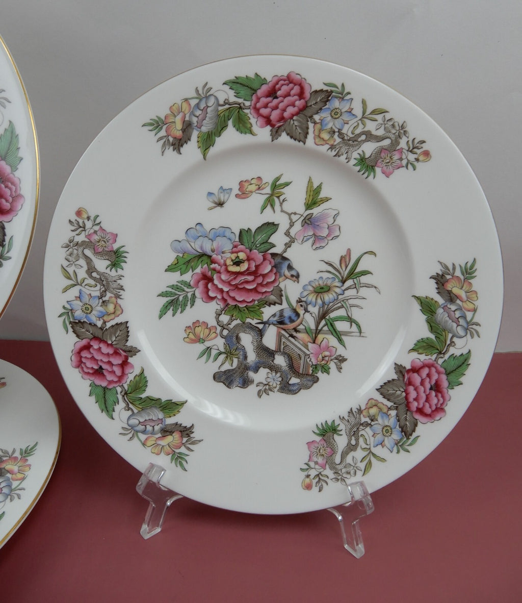 Vintage Wedgwood "Cathay" Pattern Two Dinner 11" and One Luncheon 9"