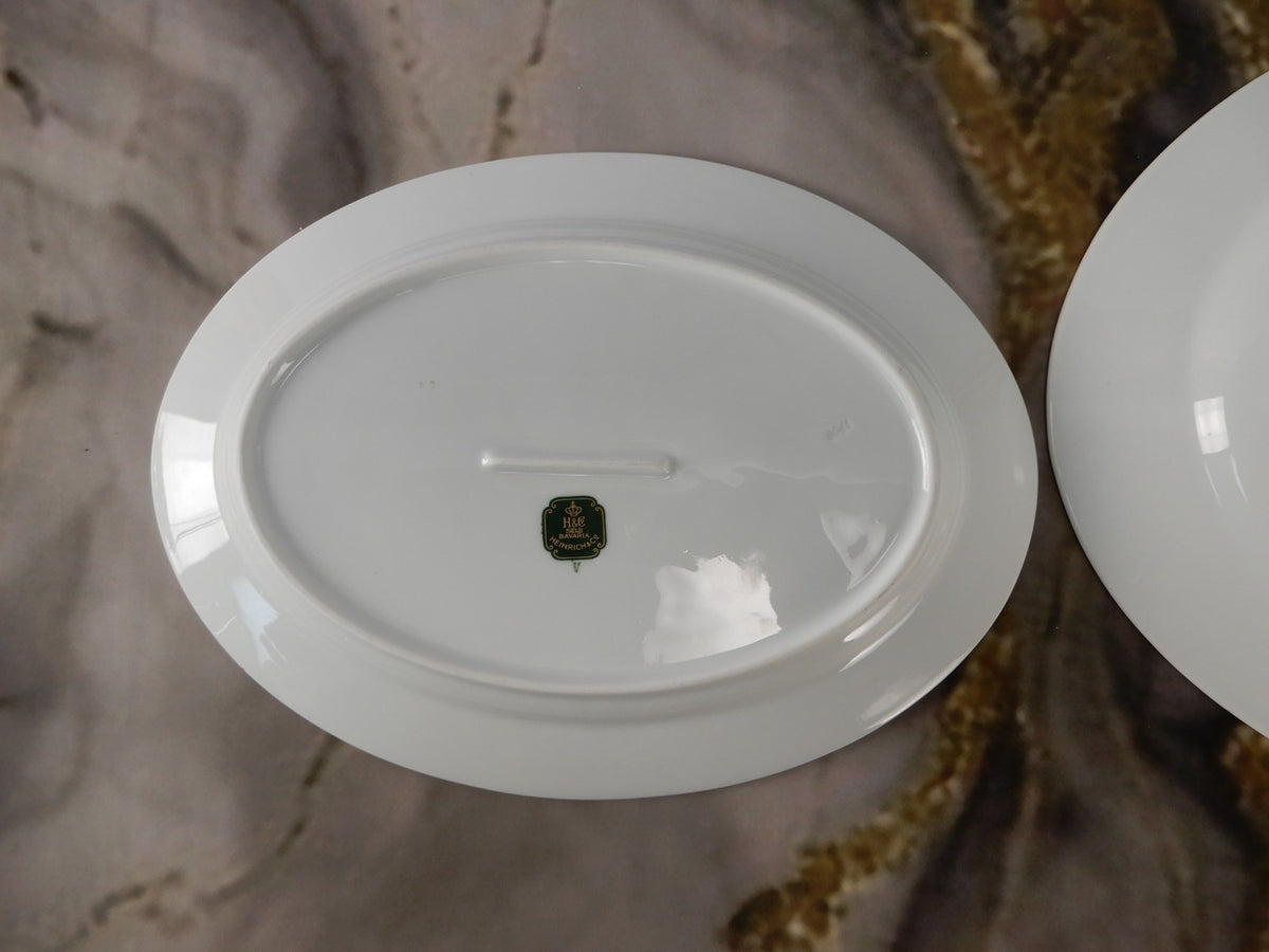 (2) H&C Selb Bavaria Germany Heinrich "SENTA" Oval Platters 16" and 12"
