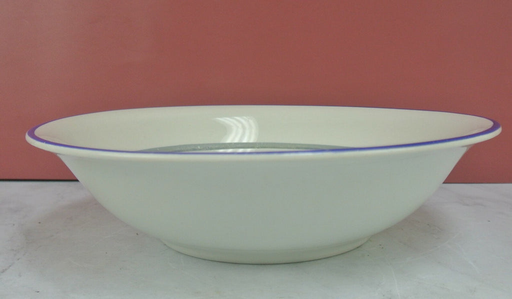 Vintage Dresden China Bowl with Holland Dutch Netherlands Couple 10-3/8" Across